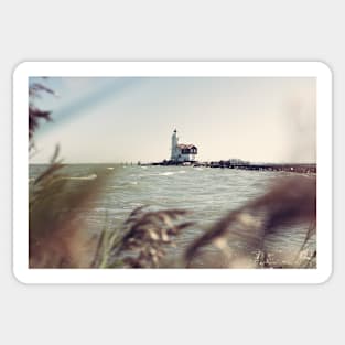 Dutch landscape with lighthouse Sticker